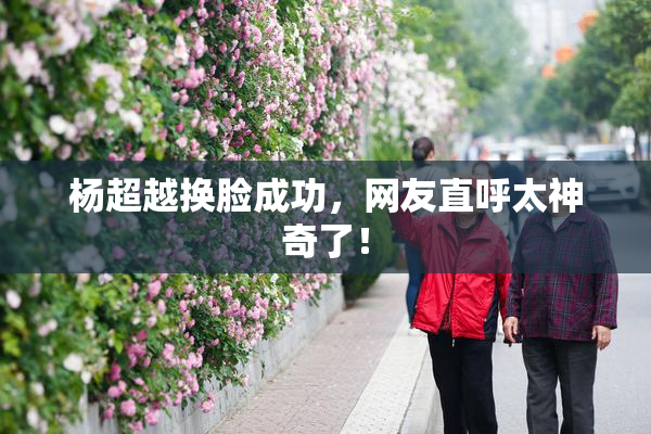 杨超越换脸成功，网友直呼太神奇了！