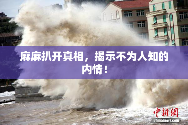 麻麻扒开真相，揭示不为人知的内情！