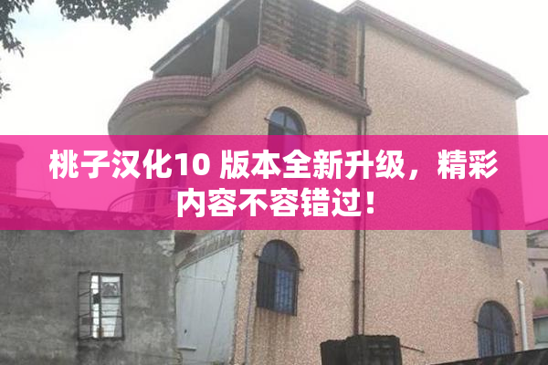 桃子汉化10 版本全新升级，精彩内容不容错过！