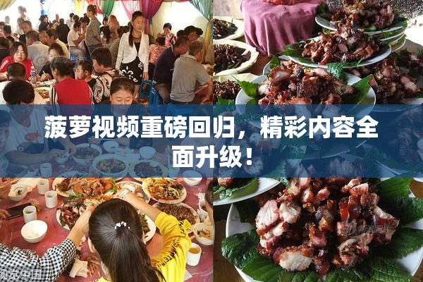 菠萝视频重磅回归，精彩内容全面升级！