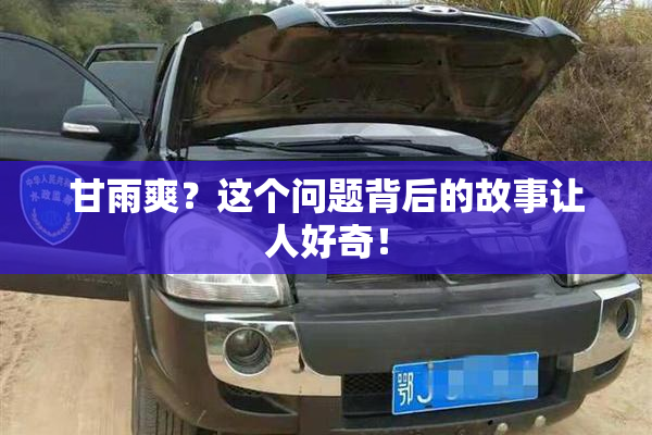 甘雨爽？这个问题背后的故事让人好奇！