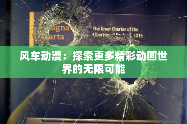风车动漫：探索更多精彩动画世界的无限可能