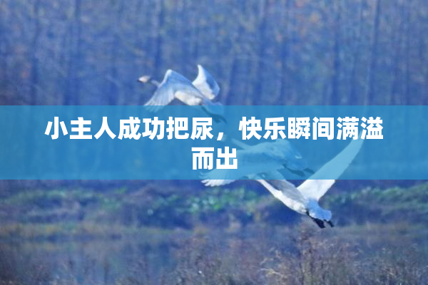 小主人成功把尿，快乐瞬间满溢而出