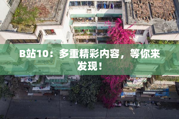 B站10：多重精彩内容，等你来发现！