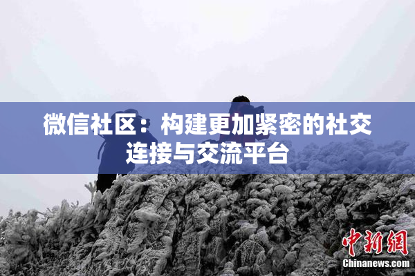 微信社区：构建更加紧密的社交连接与交流平台