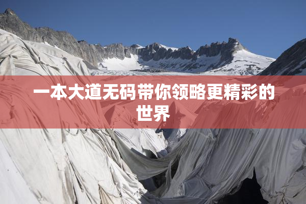一本大道无码带你领略更精彩的世界
