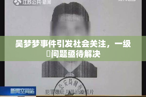 吴梦梦事件引发社会关注，一级婬问题亟待解决